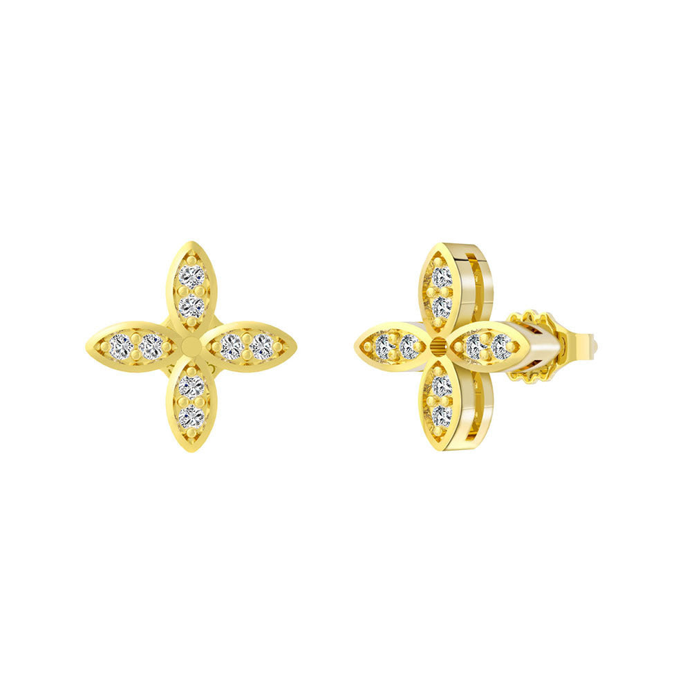Creative Three-dimensional Windmill Stud Fashionable Earrings
