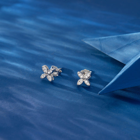 Creative Three-dimensional Windmill Stud Fashionable Earrings
